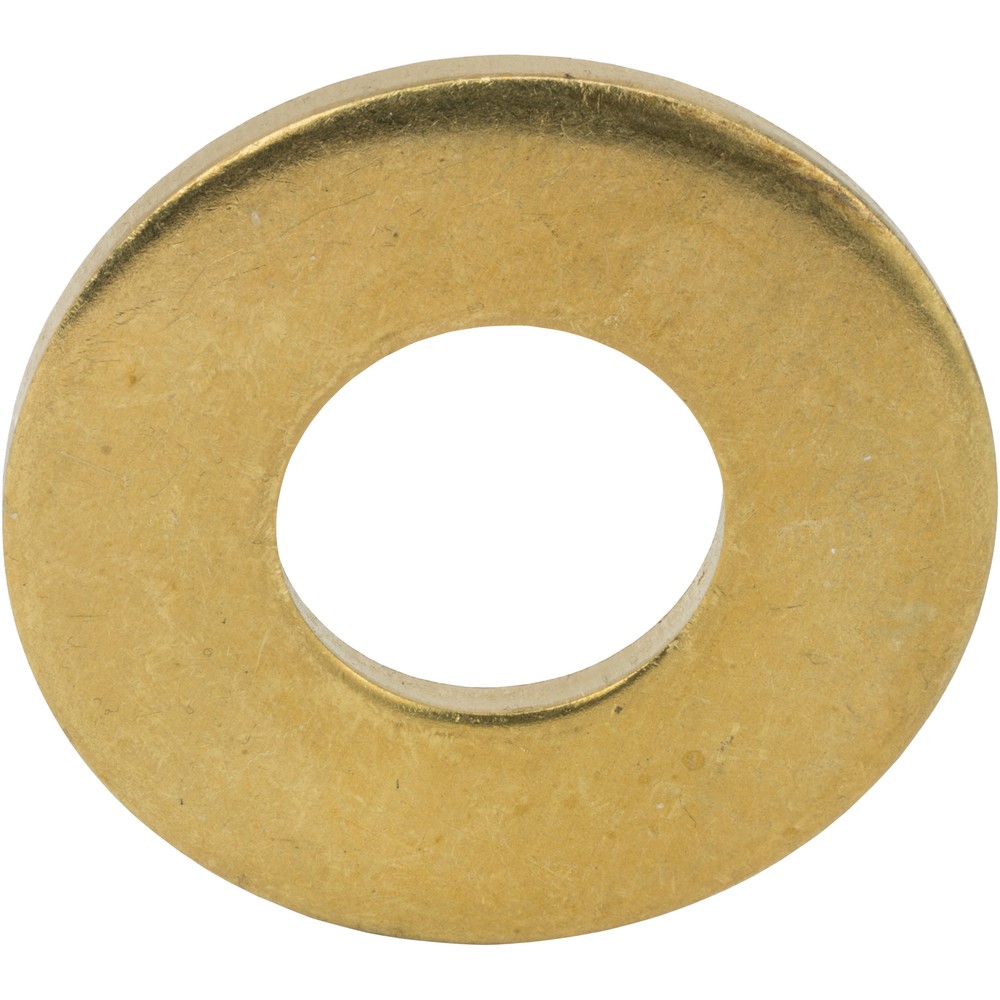 #2 Solid Brass Flat Washers Commercial Standard Grade 360 Qty 100