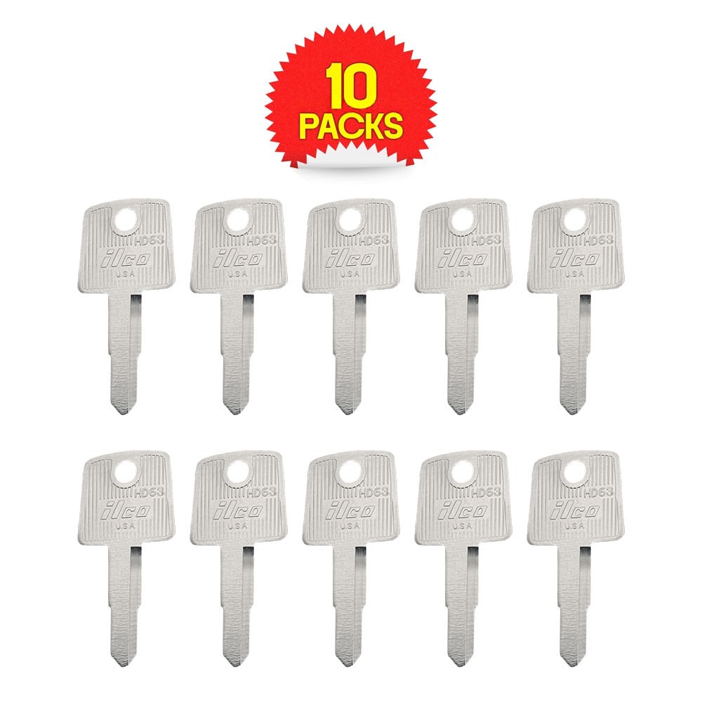 HD63 Key Blank 6-Pin Nickel