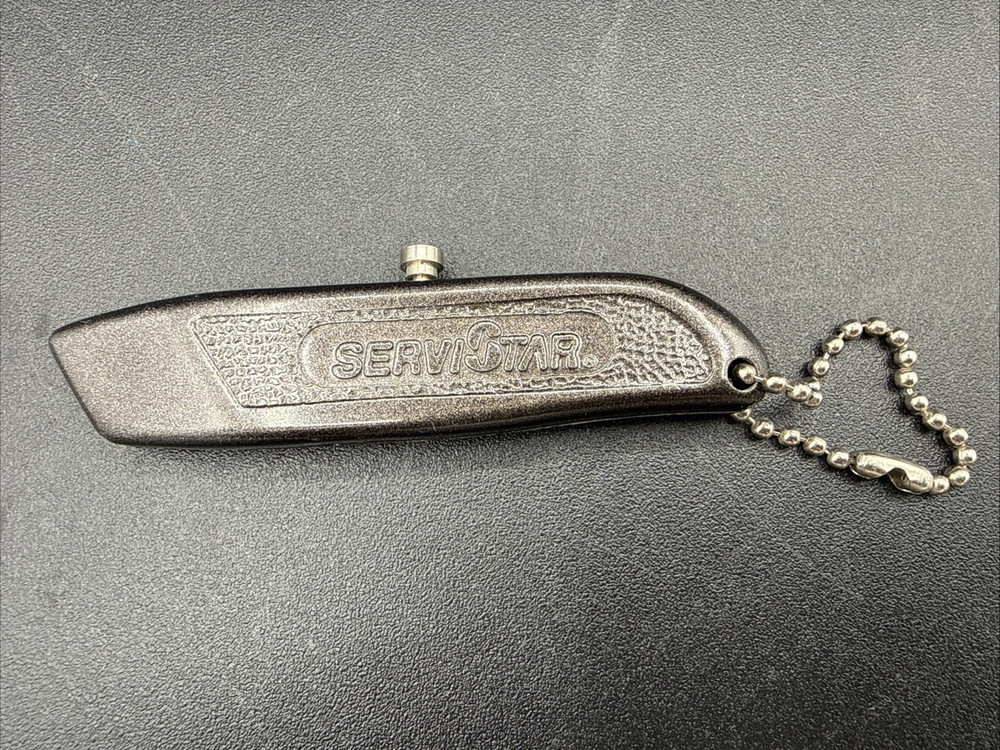 Mini Razor utility Knife ServiStar Branded Keychain Collectable Vintage tool