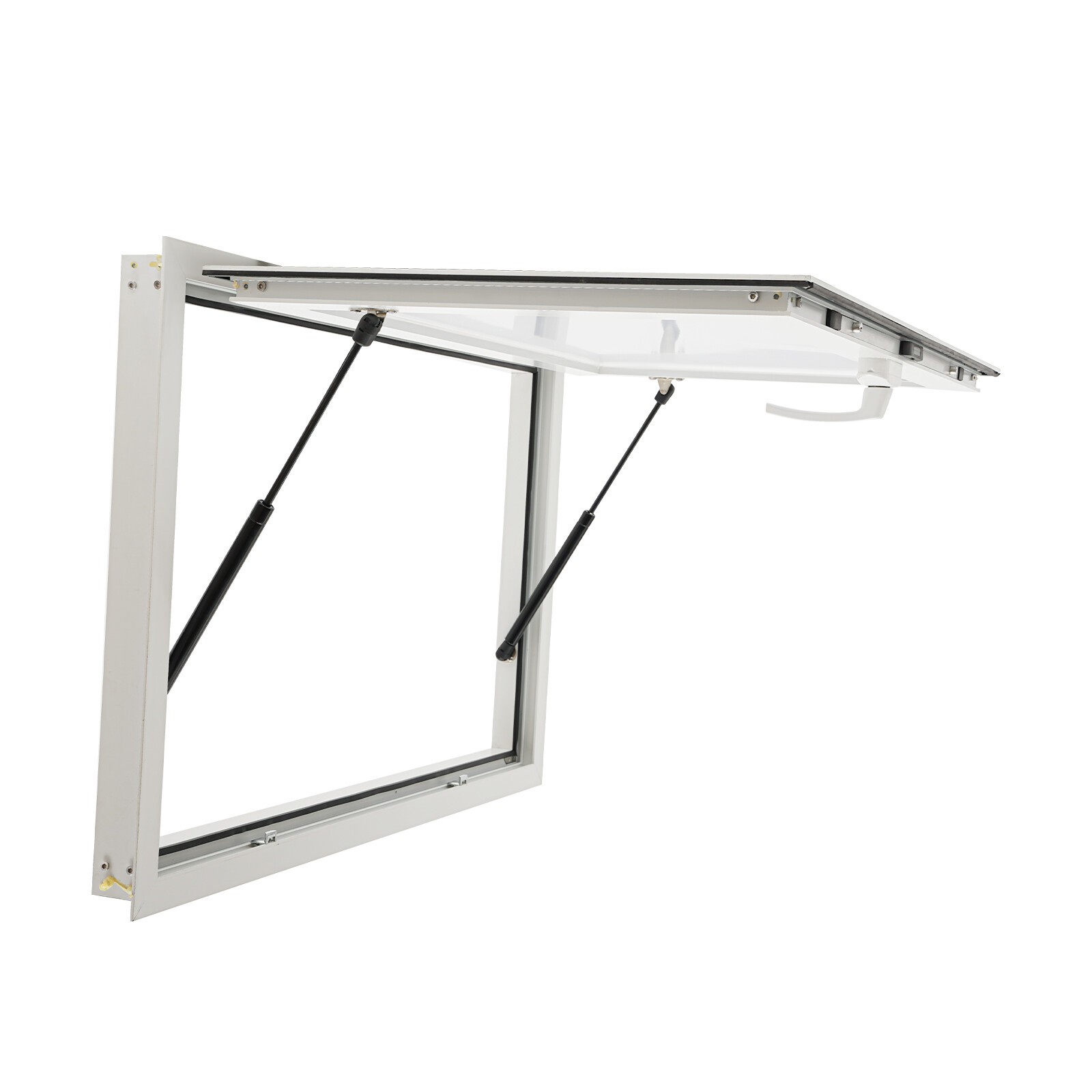 36"L x 24"W Concession Stand Serving Window Food Truck Service Window+Drag Hook