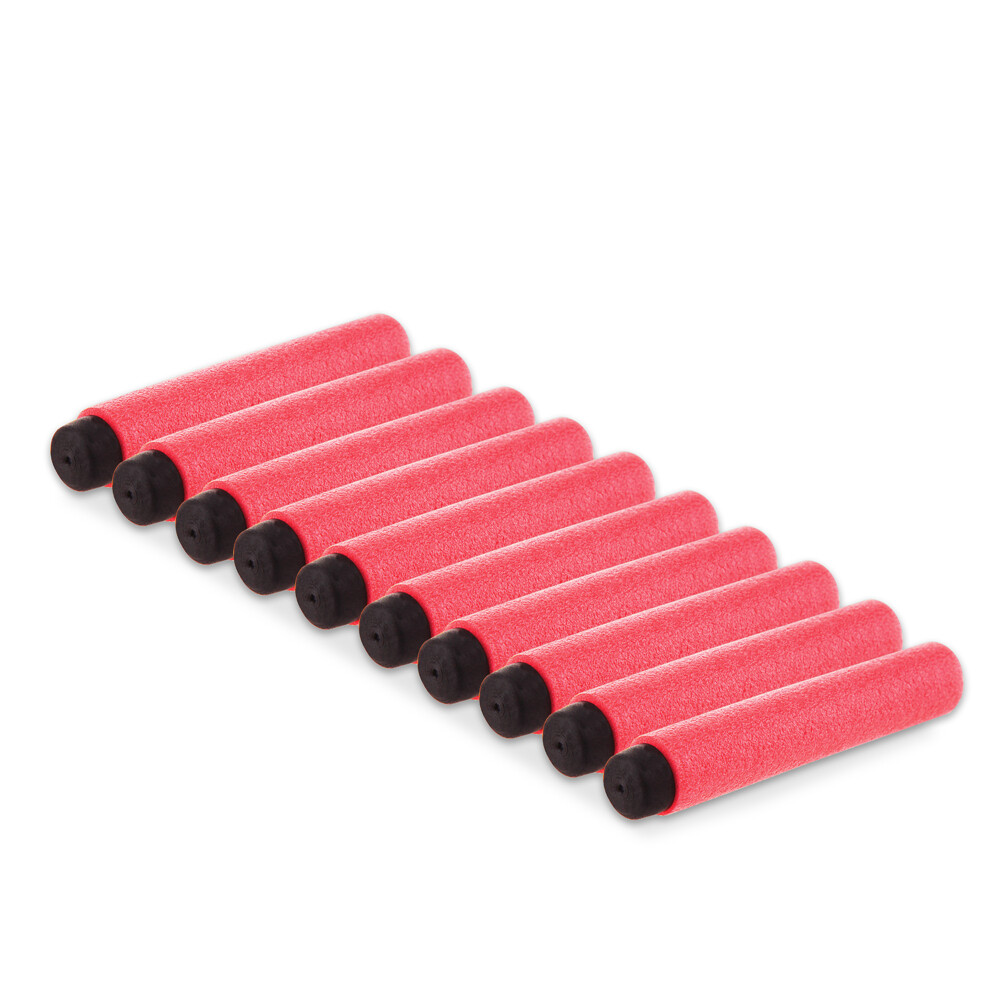 Workermod Long Darts Full Size Foam with Rubber Tip Red for Stryfe Refill Toy