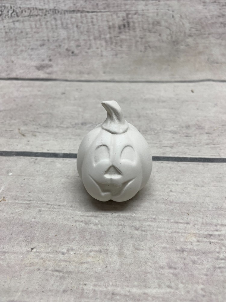 Ceramic Bisque Pumpkin Paint Ghost Halloween Fall Decor Set