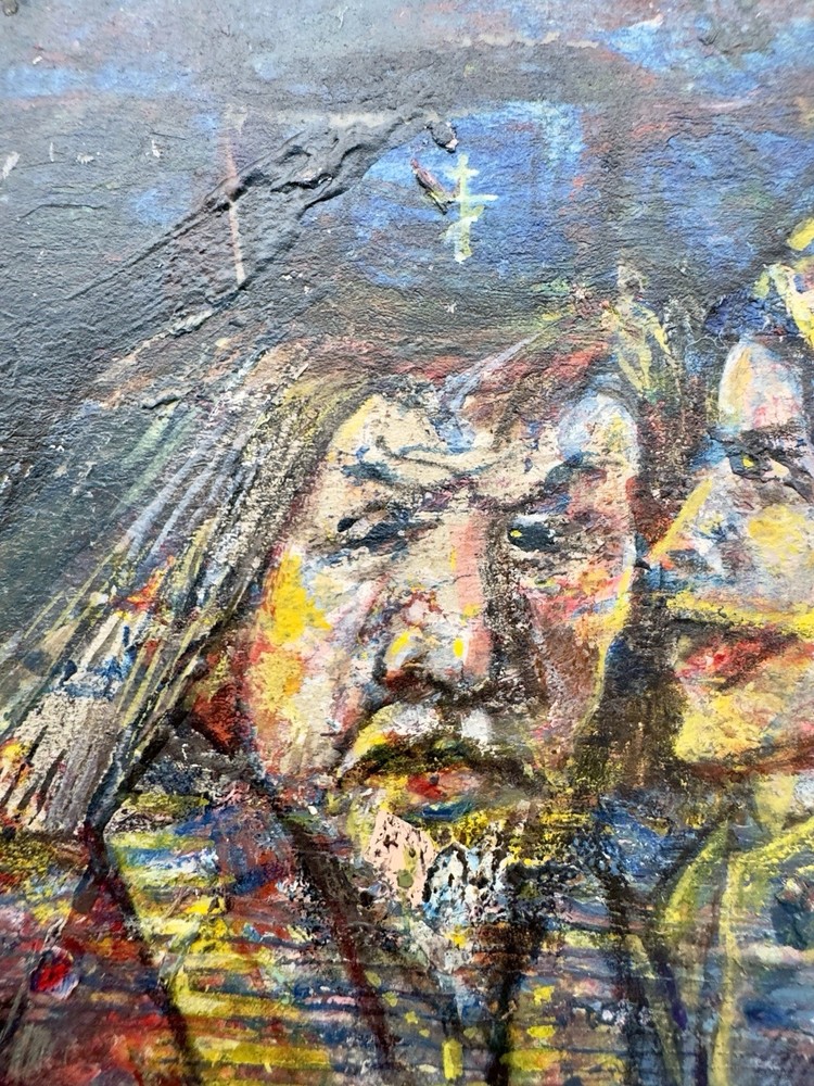 Original Russian Abstract Composition, Graphics, Postmodernism, Signed.