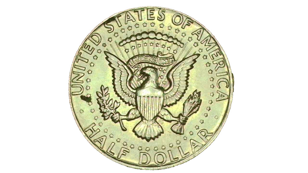 1974D Kennedy Half Dollar Error - Double Die Reverse "Half Dollar" Error - #247