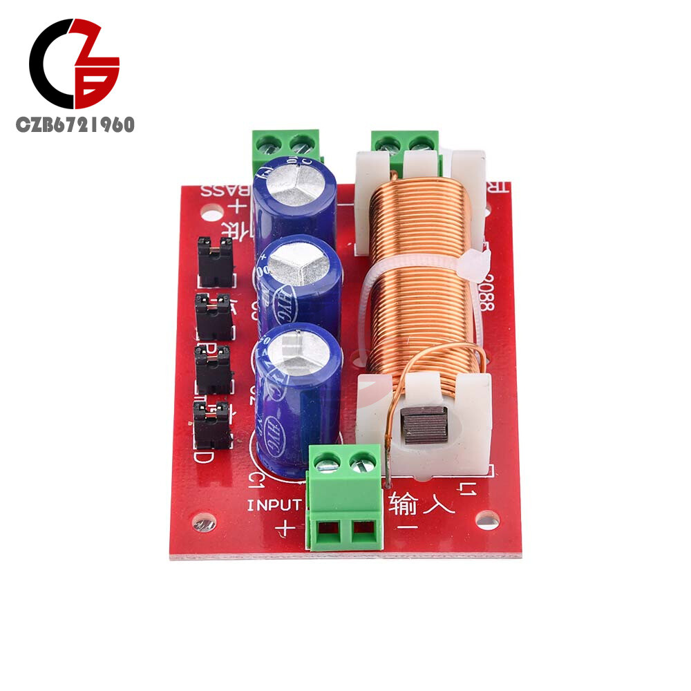 400W Adjustable 2 Way Crossover Filter Universal Audio Speaker Frequency Divider