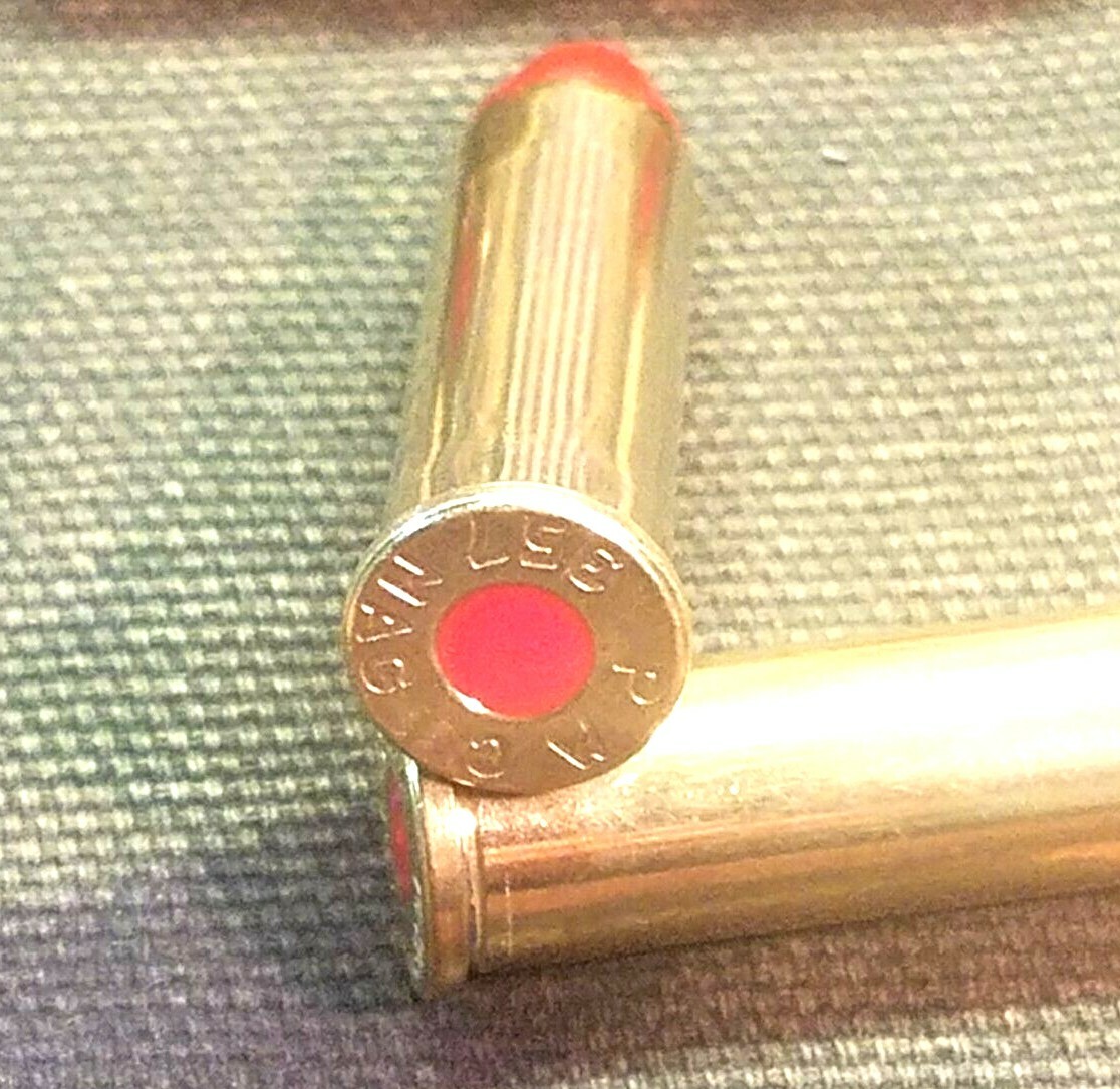357 MAGNUM SNAP CAPS SET OF 6, BRASS AND RED, REAL 125gr WEIGHT!!!