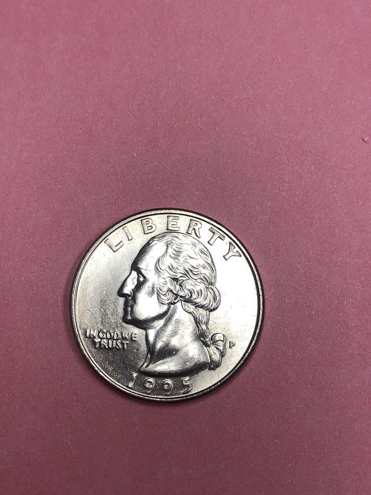 RARE 1995 P  Washington ERROR Quarter Die Error Strike Error Missing Design