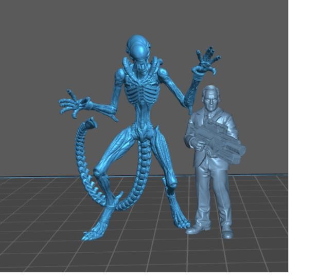 Reverse Engineered Xeno Clones - Resin Sci Fi Alien Predator Mini | Papsikels