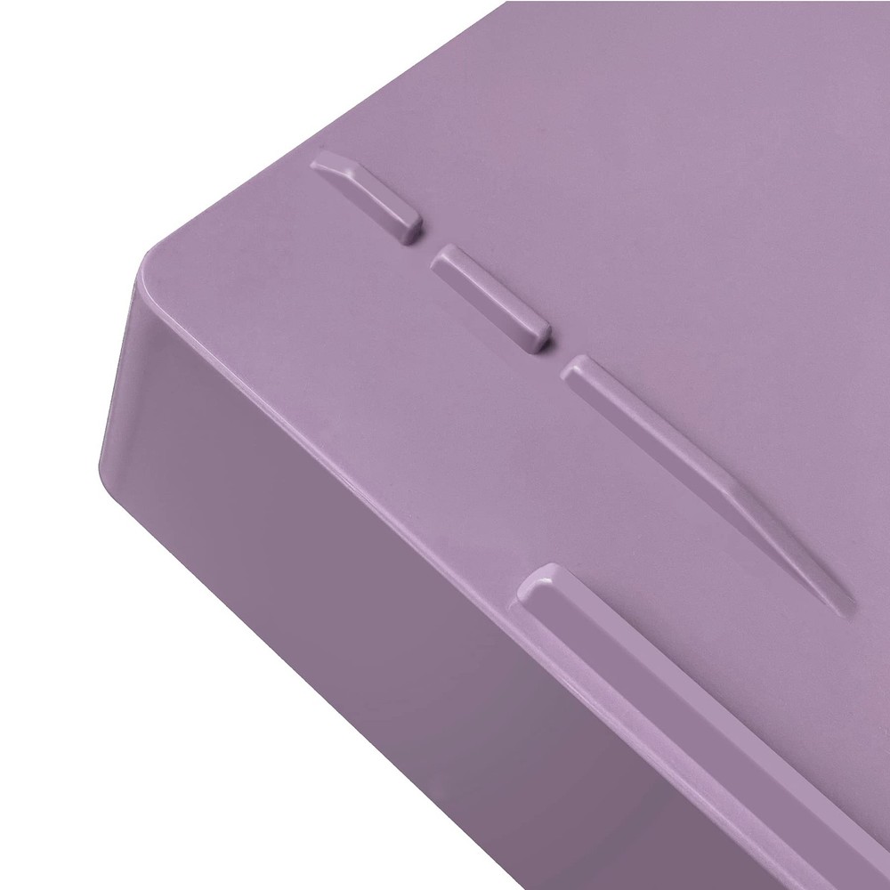 Stackable Letter Tray Single Side Load, Plastic, Desktop File Organizer (Soli...