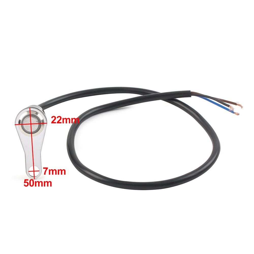 Motorcycle Switch ON/OFF Handlebar Mount Push Button Headlight Self-Return Blue