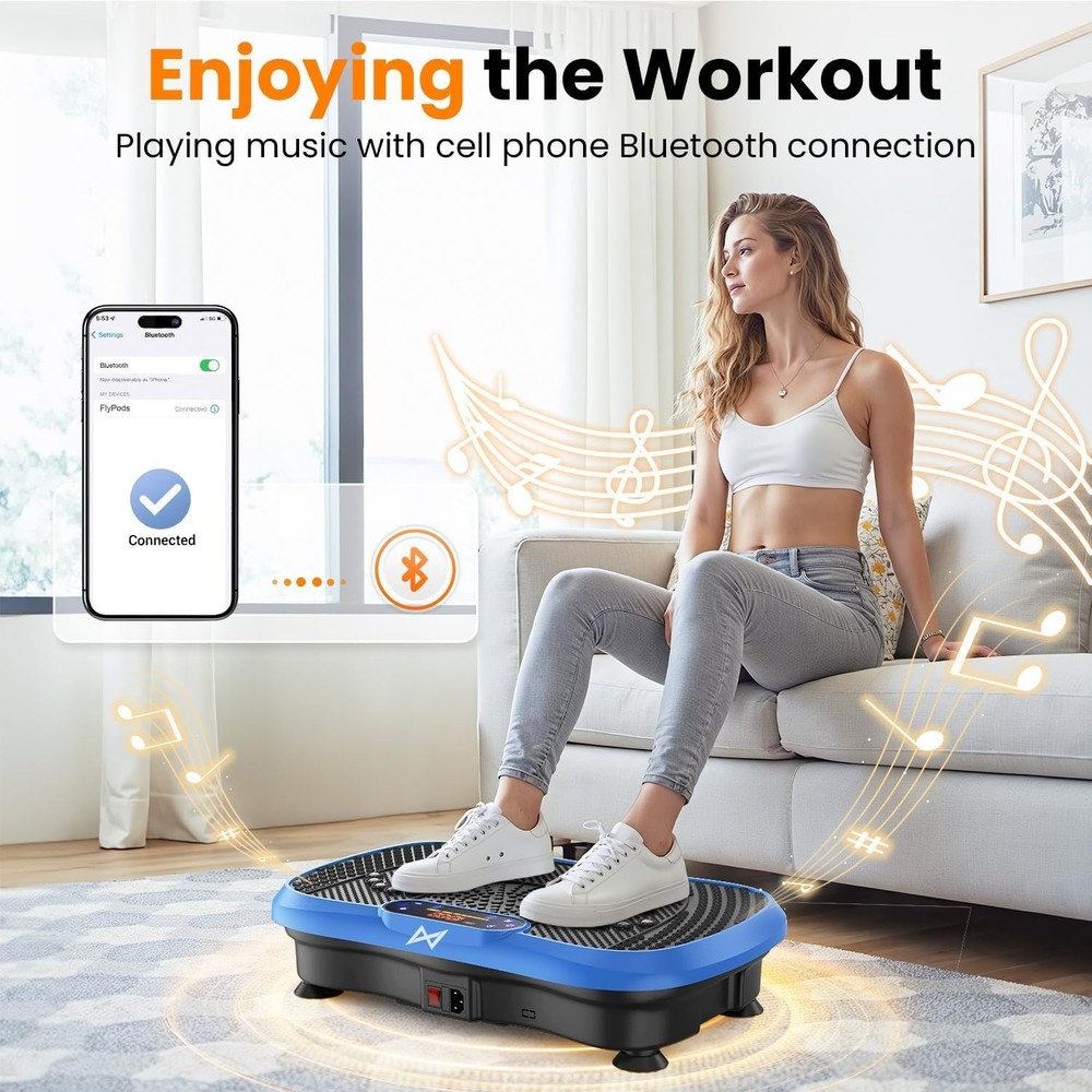Vibrating Exercise Machine with Remote Control