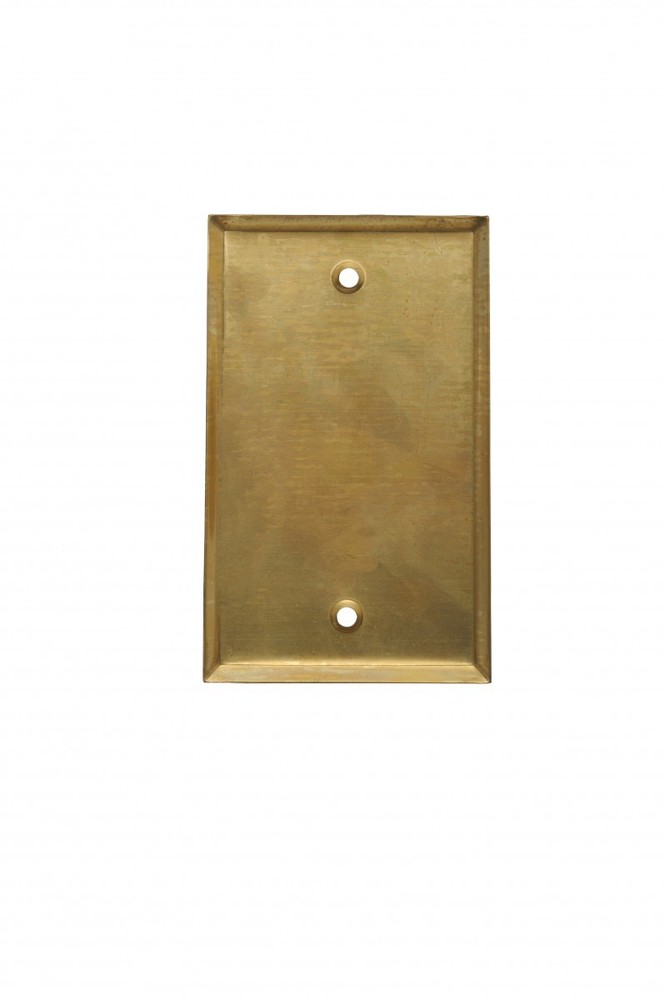 Switch Plates Bright Solid Brass Single Blank | Renovator's Supply