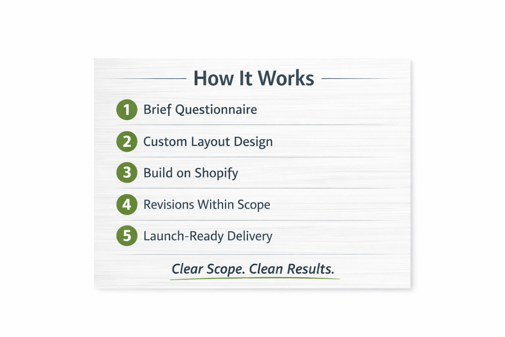 Custom Shopify Website Design & Build | 100% Personalized Store | Basic Pack