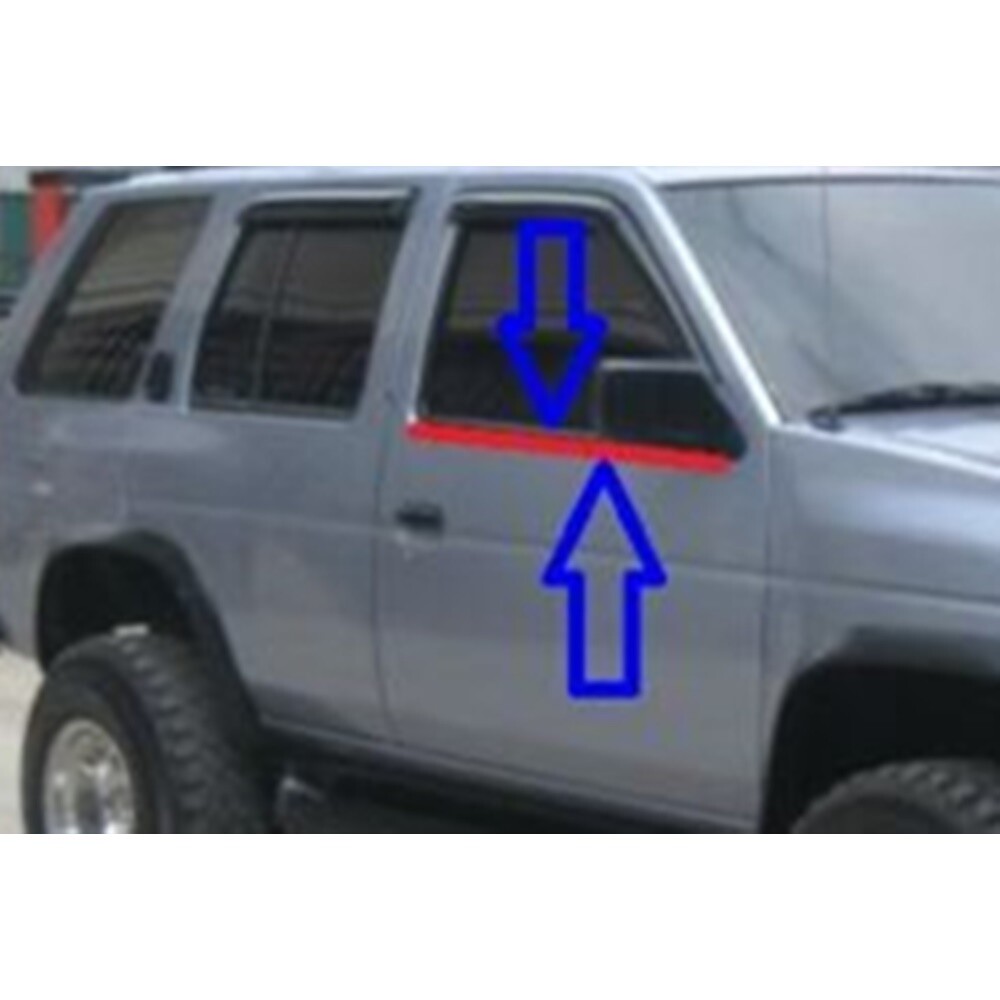 Outer Door Weather Window Rubber Seal Belt For Nissan Pickup D21 Hardbody 86-94
