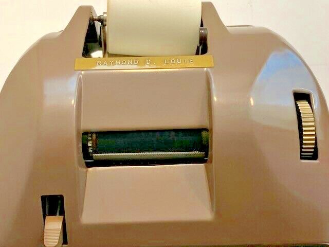 Vintage Victor Imperial 10 Key Push Button Adding Machine+Case/As-Is/Untested