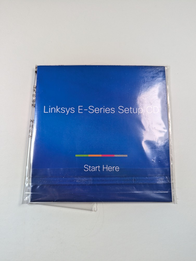 Linksys E-Series Setup CD Cisco Wi-Fi Router Network Software Management