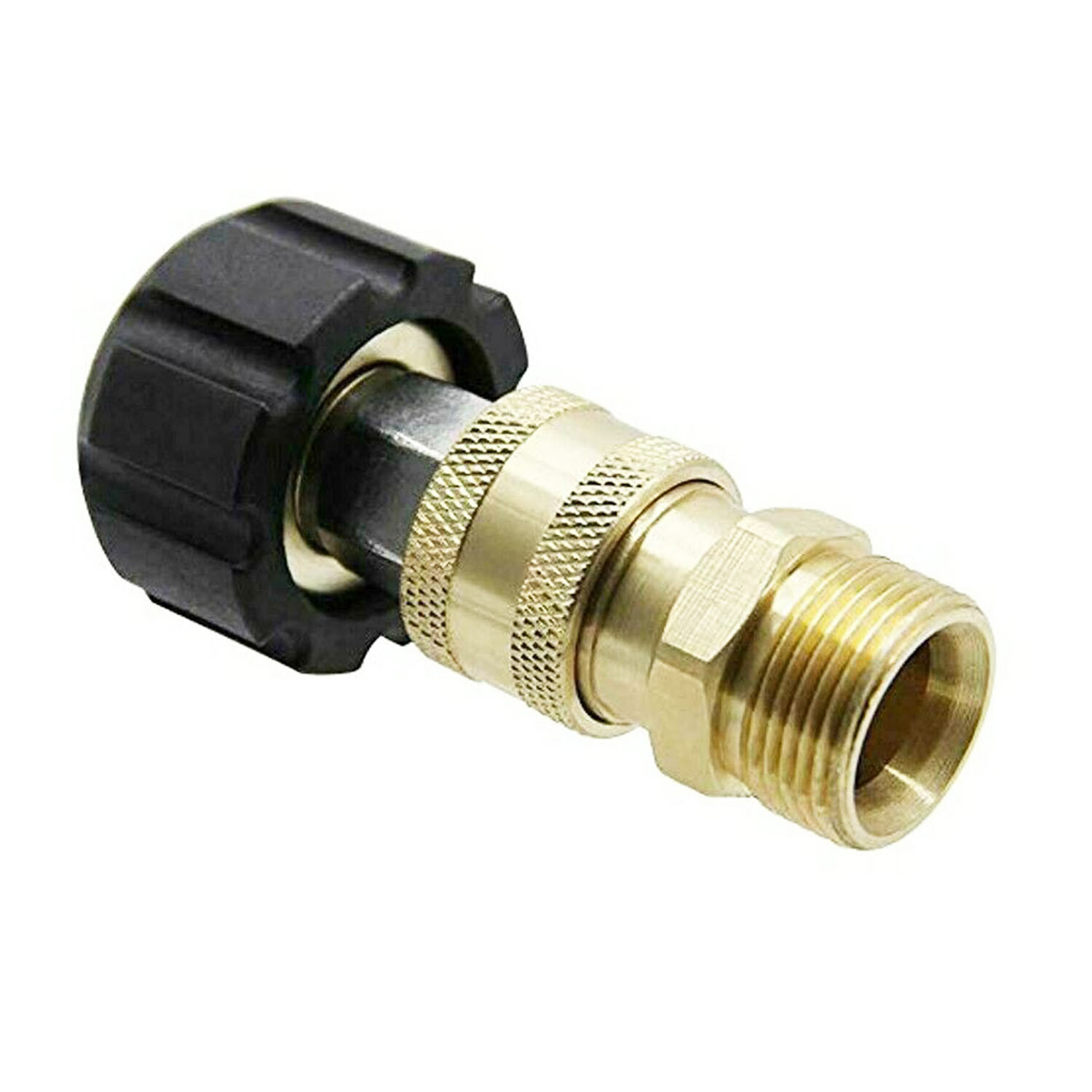 Pressure Washer Hose Connector Adapter Set Quick Connect M22 to 1/4" Gun to Wand
