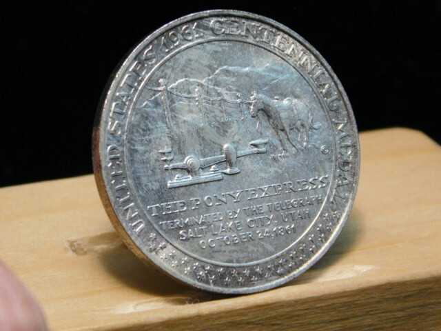 Pony Express Termination Centennial 1961 So-called dollar struck in silver