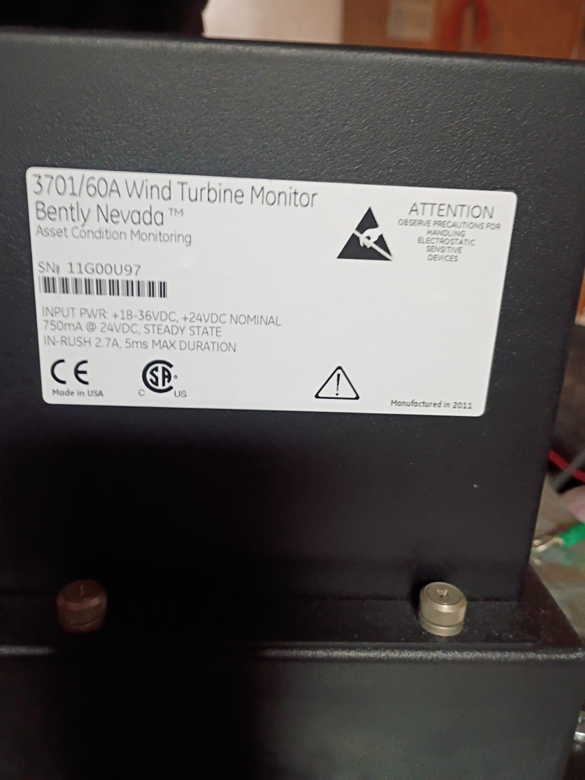 Used wind turbine monitors