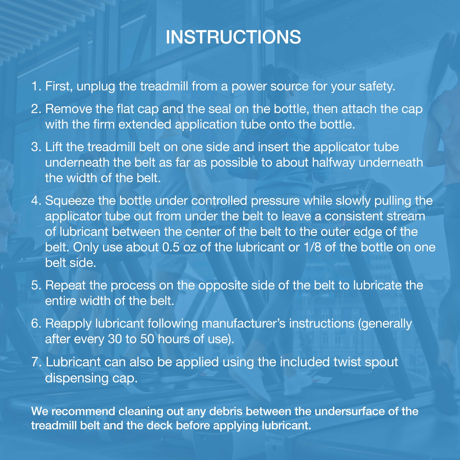 4oz Action Fitness 100% Silicone Treadmill Belt Lubricant, Lube Application Tube