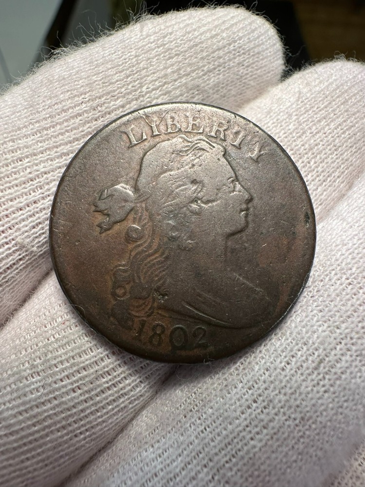 1802 Draped Bust Large Cent Fine