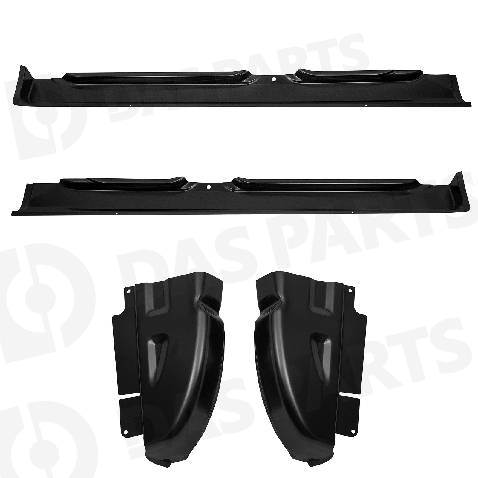 Pair Rocker Panels & Cab Corners For 2002-2008 Dodge Ram Quad Cab 1500 2500 3500