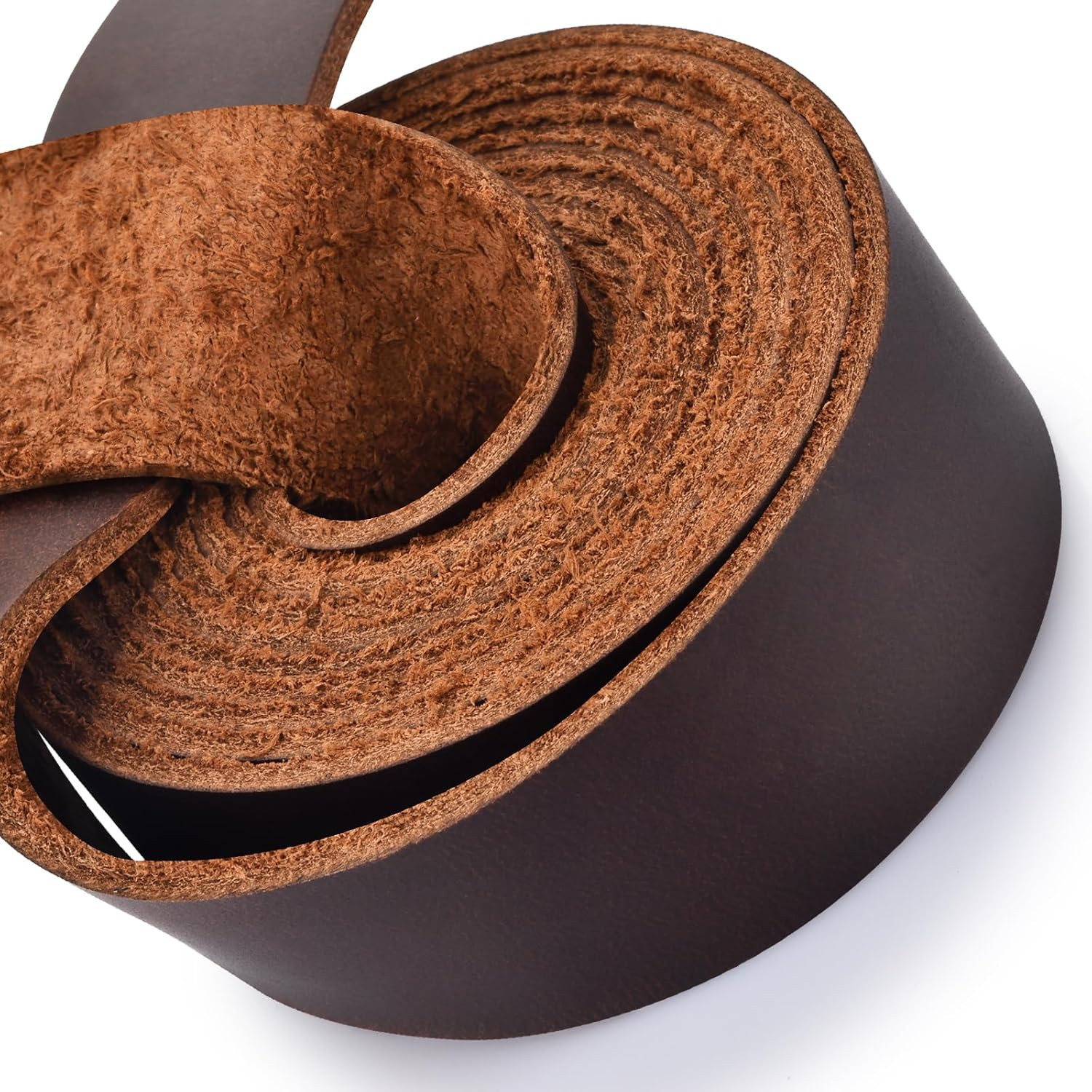 Leather Strap 1 Inches Wide Flat Leather Straps for Crafts, Full Grain Leather S