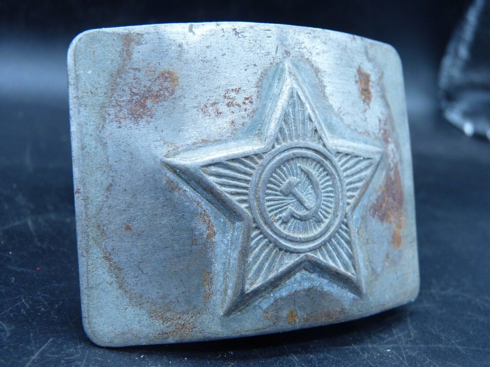 Original WW2 USSR Russian Soldiers Army Brass Belt Buckle