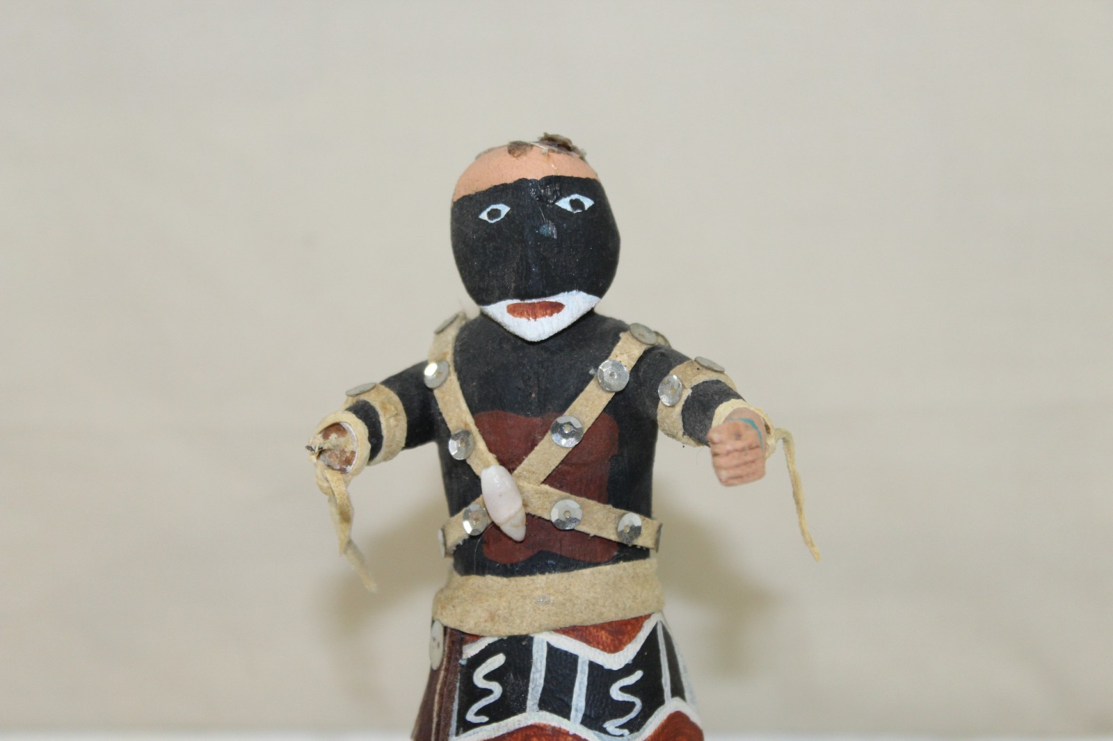 Vintage Hopi Pueblo 7.25" Kachina Doll "Snake Dancer" Signed with Losses