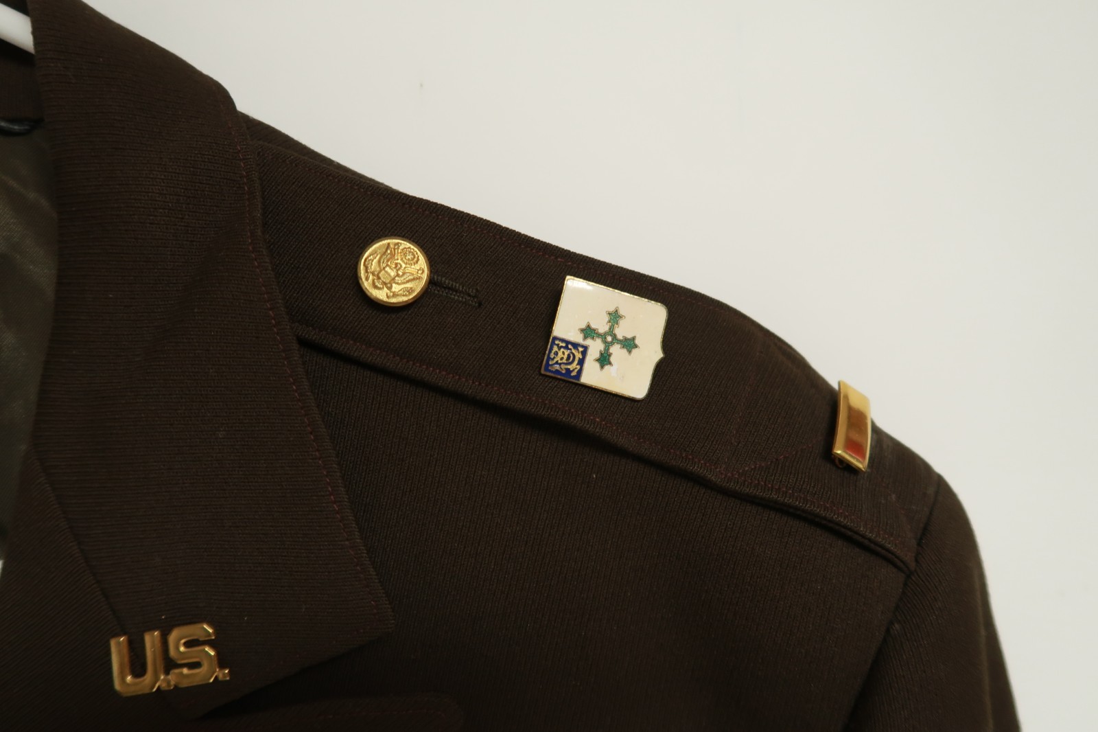 World War II Era Officer's Jacket Coat Army Infantry Service Ribbons Tunic