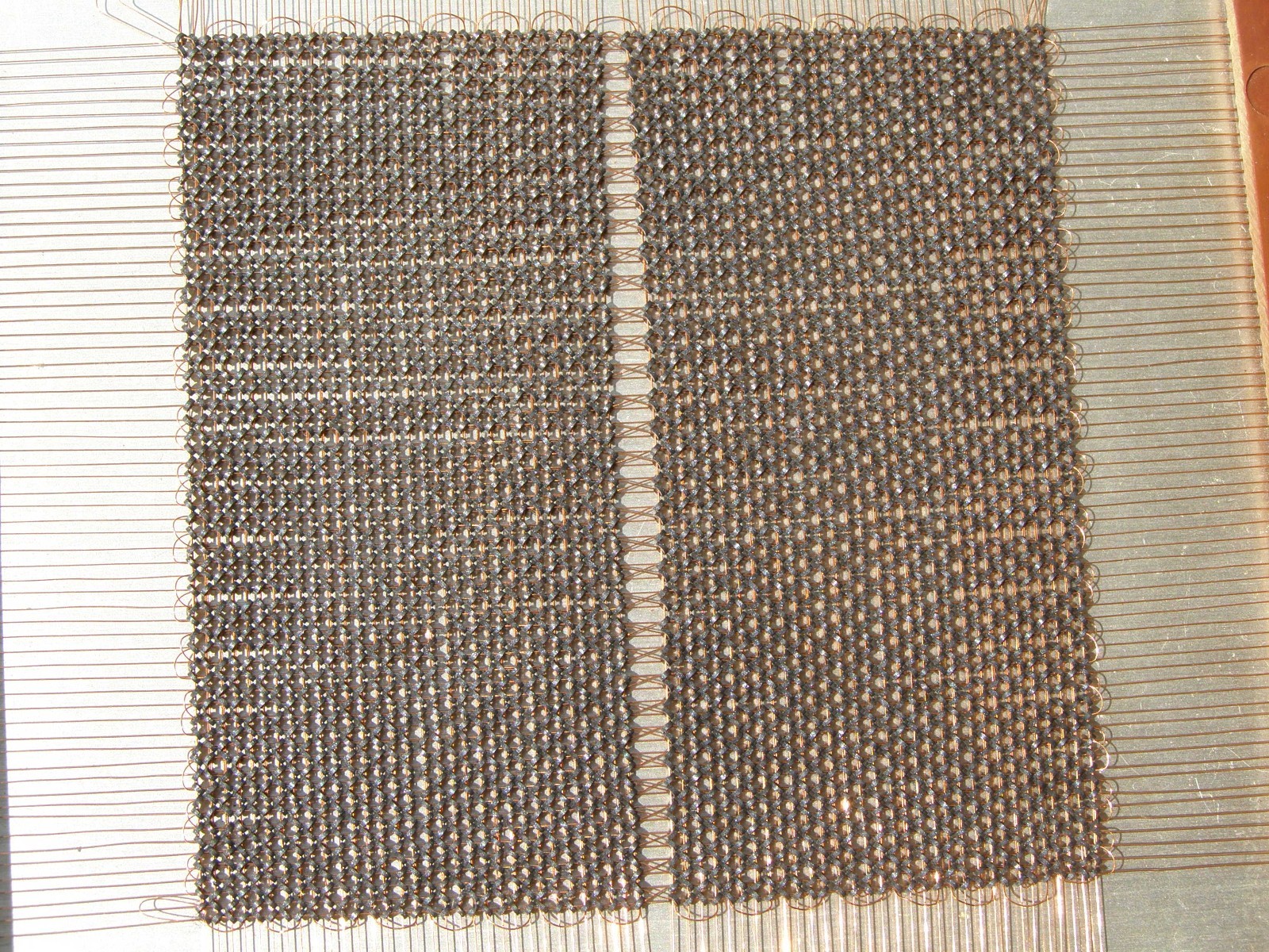 Dual-frame ferrite core memory plate 8192 bits, 1987.