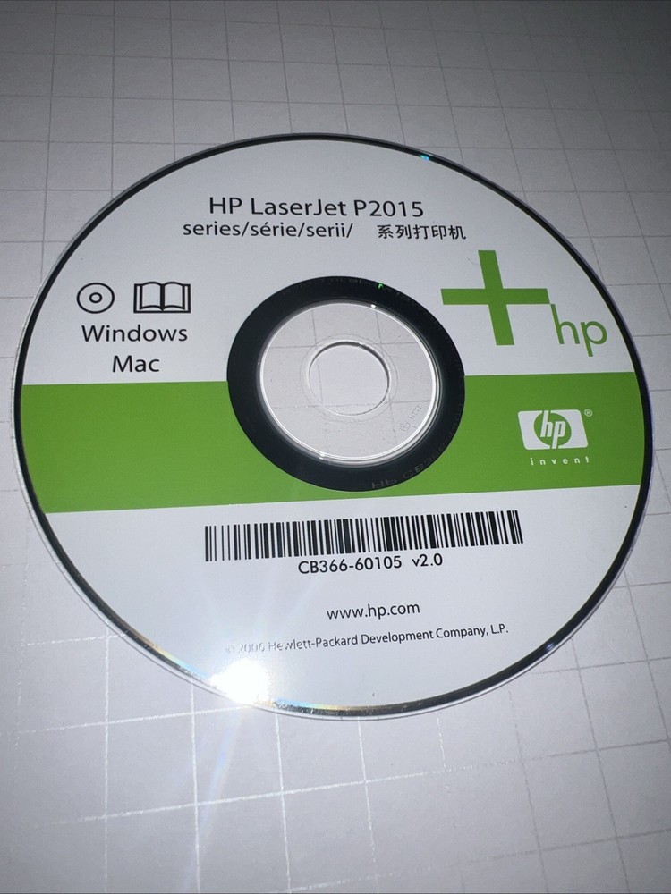 Hp Laserjet P2015 Series Printer Software Driver CD DVD only