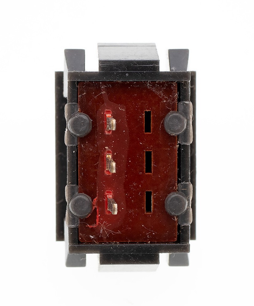 Futaba 2 Position Slide Switch SPDT, Red Translucent Back, PCB Mount, NOS