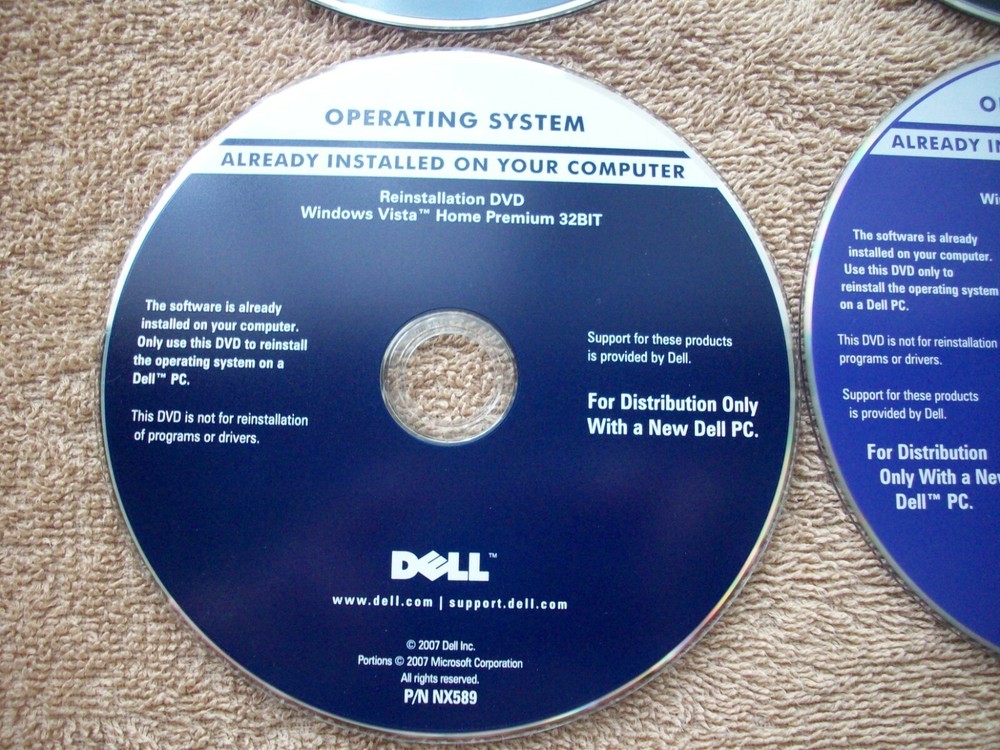 8 Dell Cds Discs For Applications-Drivers & Utilities-Monitors-Operating System