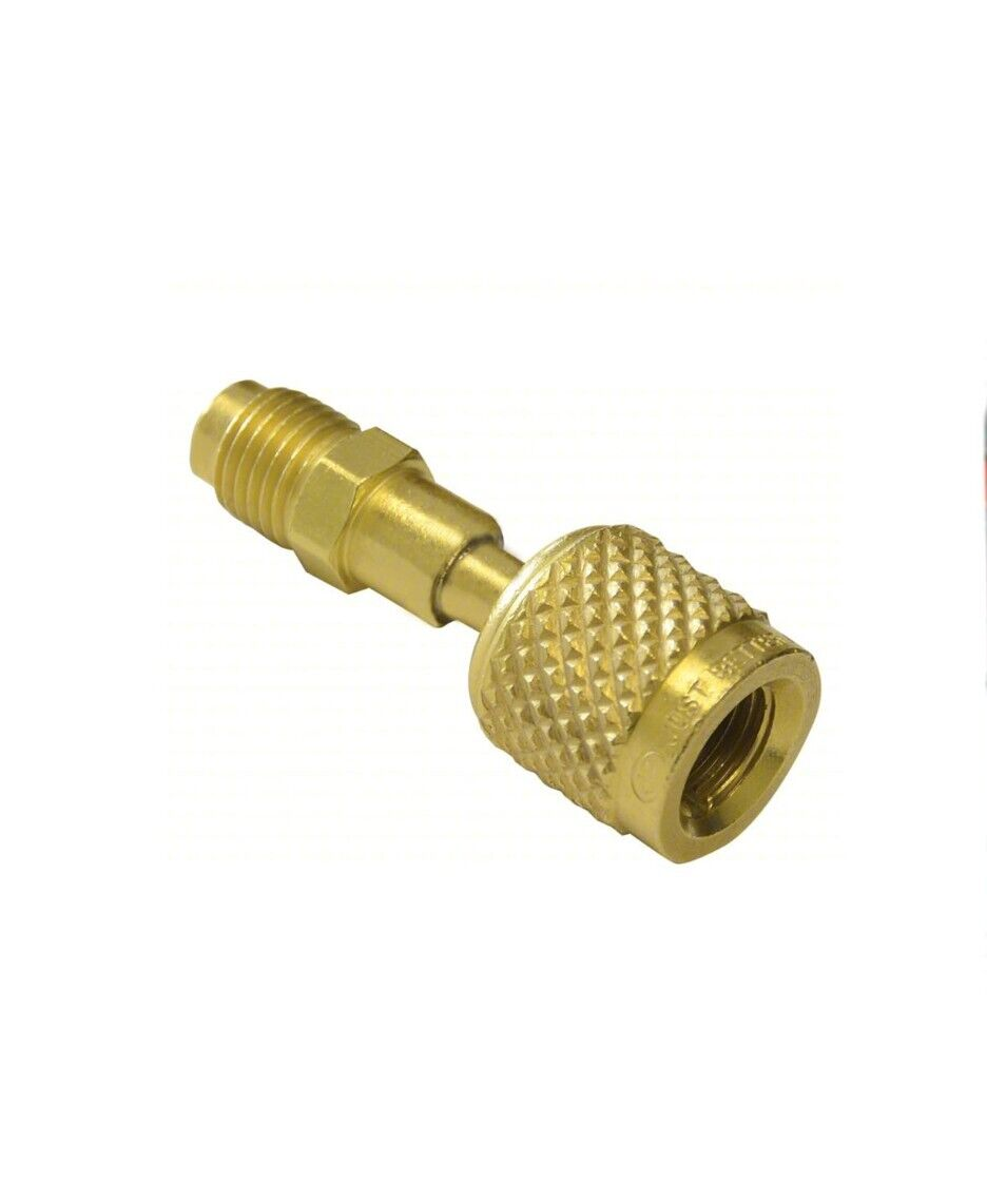 r32, r-32, 32 Left Hand Threads to 1/4" Male Flare Refrigerant Gas Tank Adapter