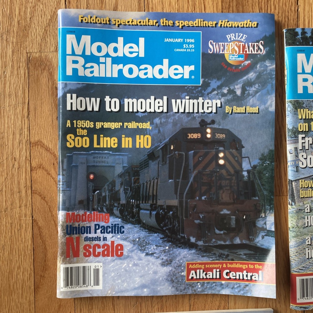 Model Railroader Magazine 1996 - 12 Issues