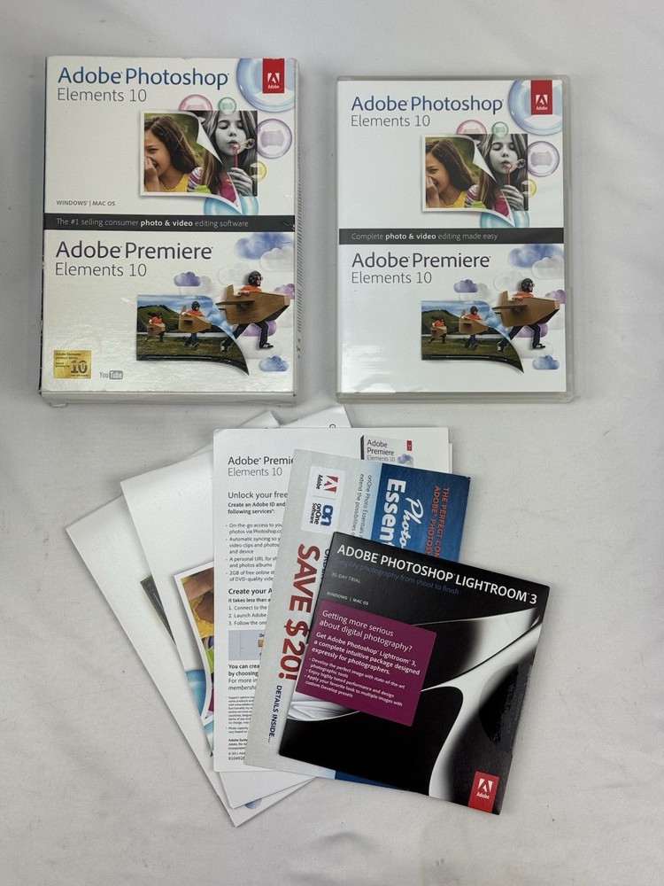 Adobe Photoshop Elements 10 & Premiere Elements 10 Adobe 65136896 PC / MAC