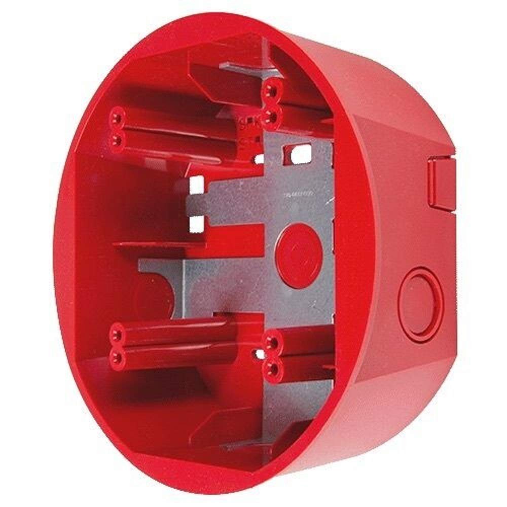 SYSTEM SENSOR SBBCR Ceiling Mount Surface Mount Back Box, RED, SPECTRALERT