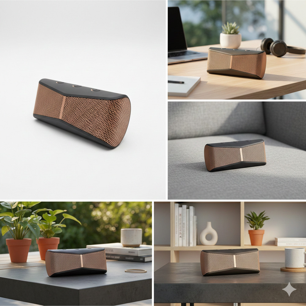 Logitech Portable Bluetooth Mobile Wireless Solid Speaker Copper/Black I X300