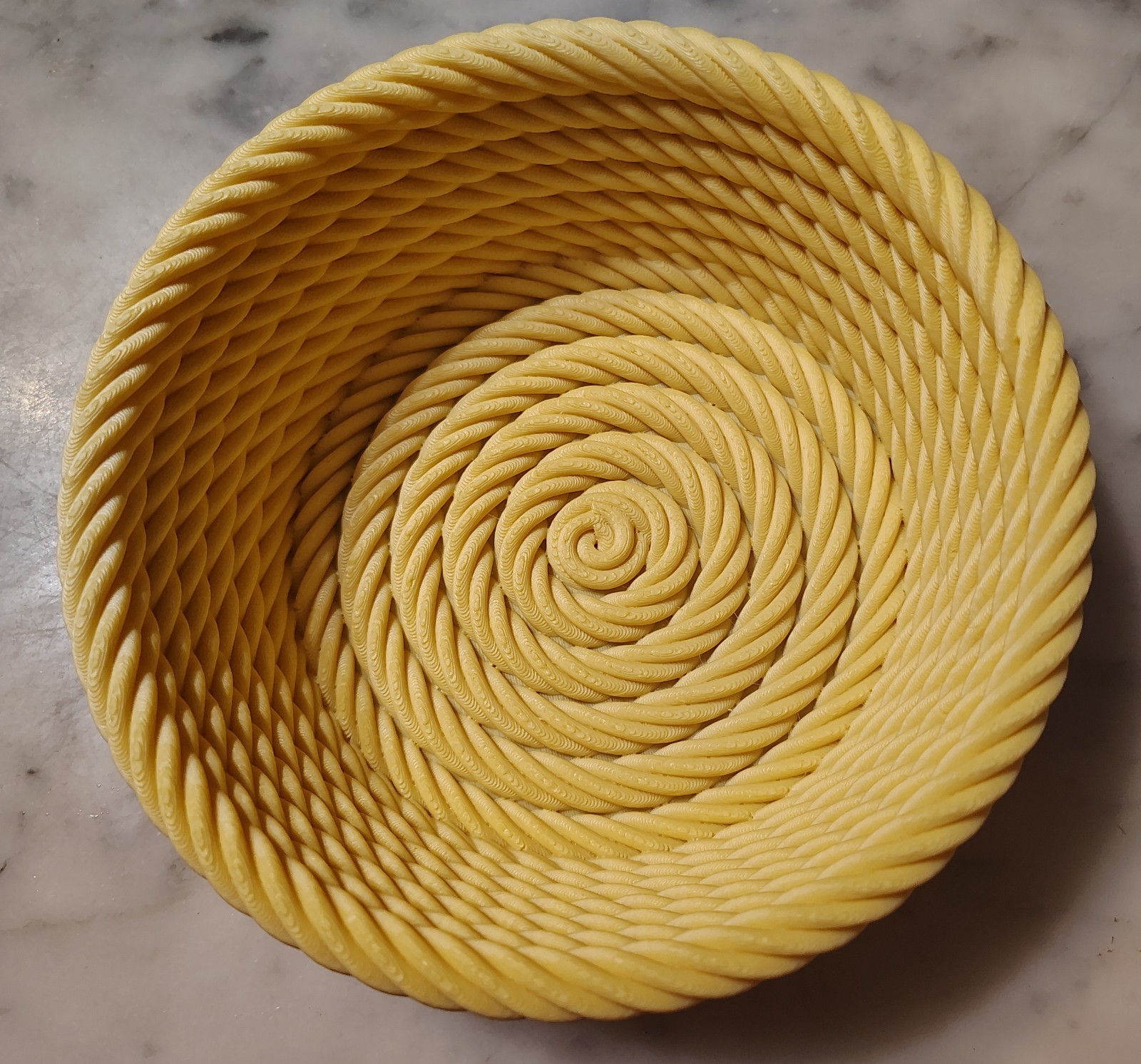 Yellow Rope Bowl 3D Print (New)