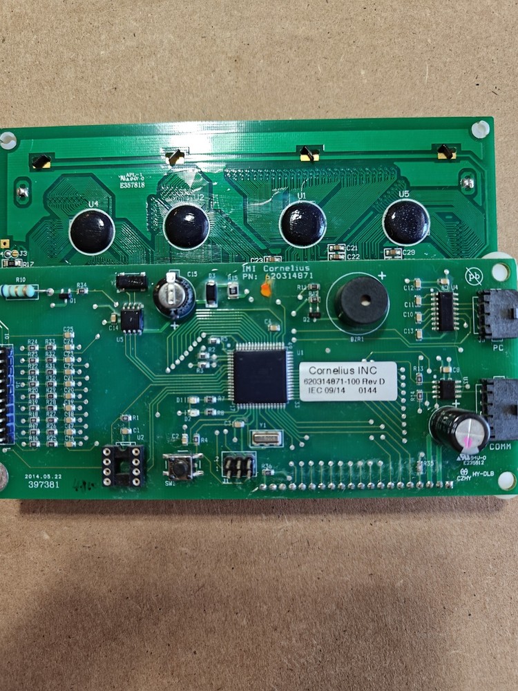 Cornelius Viper LCD Screen 620314871-100S Control Board, User Interface