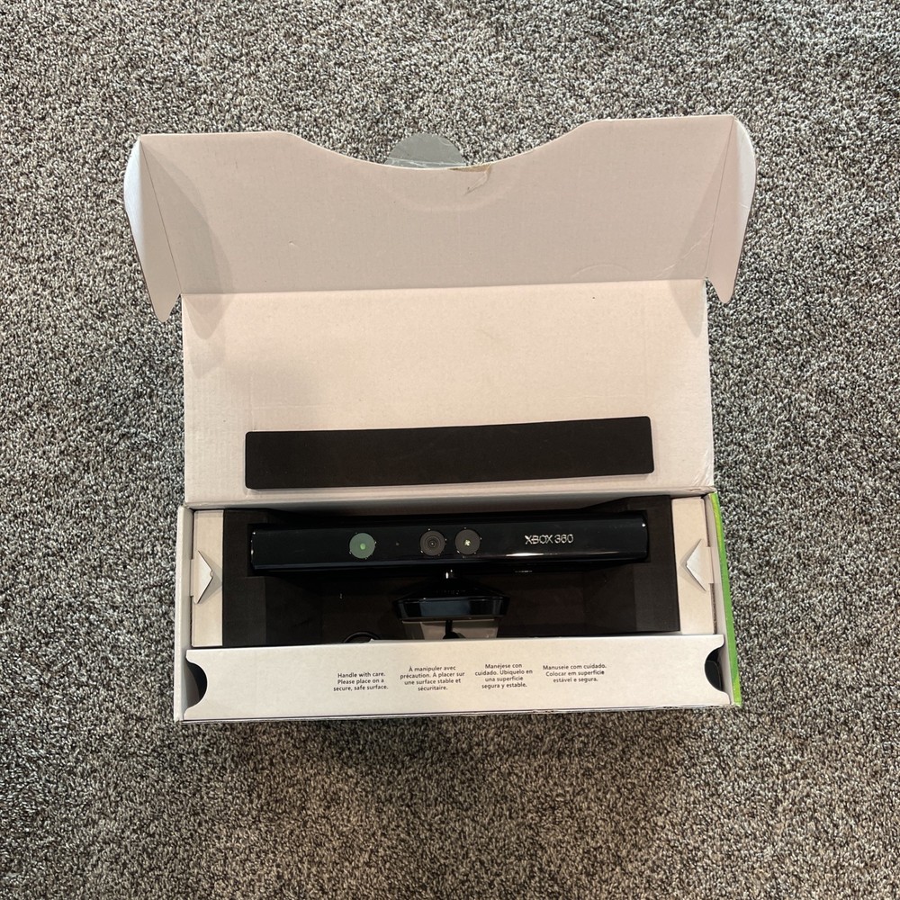 Kinect Sensor Bar - Microsoft Xbox 360 - Complete In Box w/cables