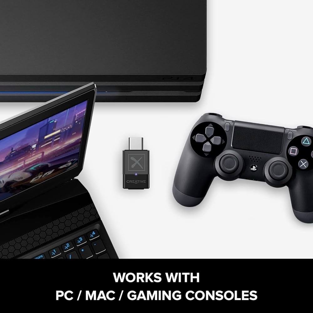 Creative BT-W5 Bluetooth 5.3 USB-C Transmitter aptX Adaptive High Res Audio New