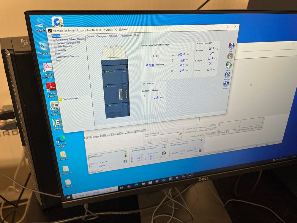 Waters Acquity H-Class UPLC System w/ TUV Detector + Computer #18166