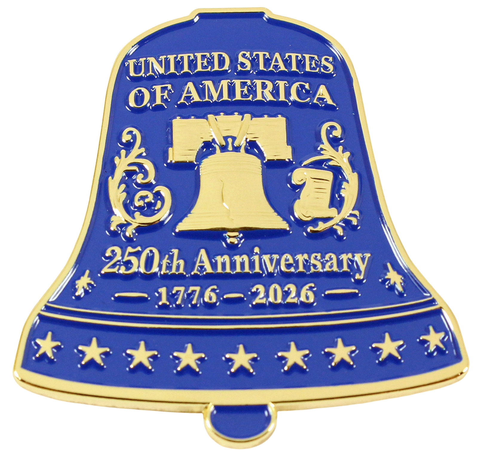 America 250th Anniversary Liberty Bell Pin - Limited 2,026 - 1-5/8"