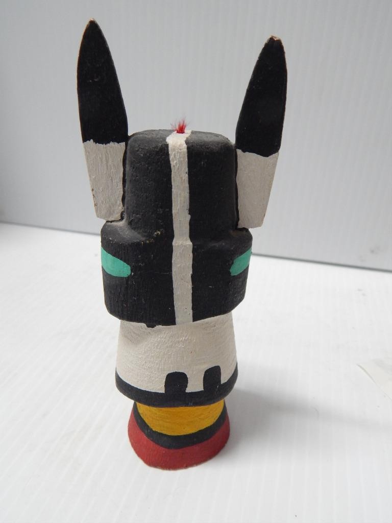 VINTAGE HOPI PUEBLO INDIAN HIGHWAY ROUTE 66 BADGER KACHINA - XLNT !