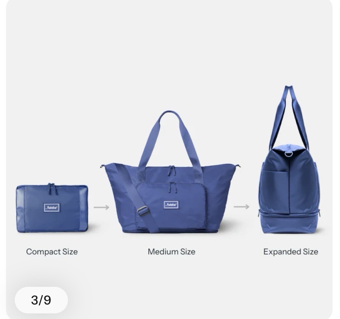 The Foldie® Travel Bag Navy Blue