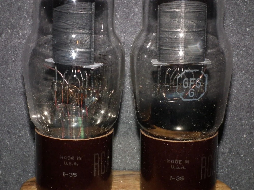Platinum Matched Pair 6F6G RCA D Getter NOS Master Pack Box (Quads available)