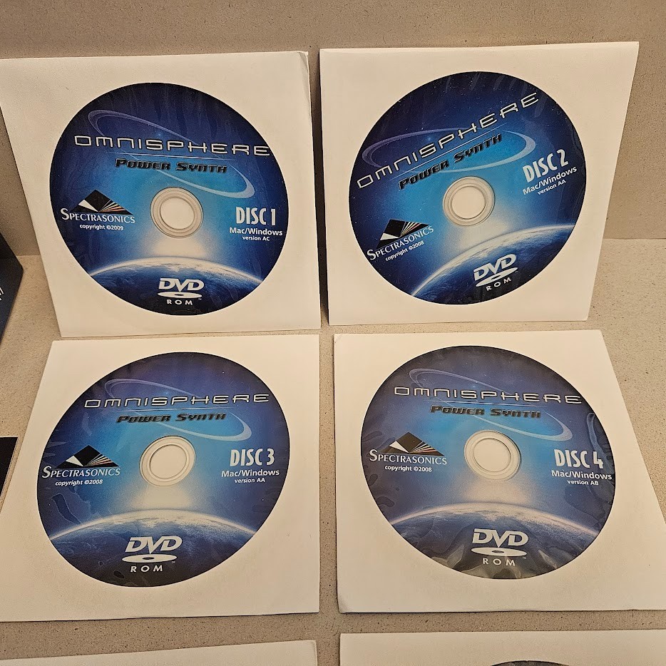 Spectrasonics Omnisphere Power Synth 1 Virtual Instruments Software PC 6 Discs