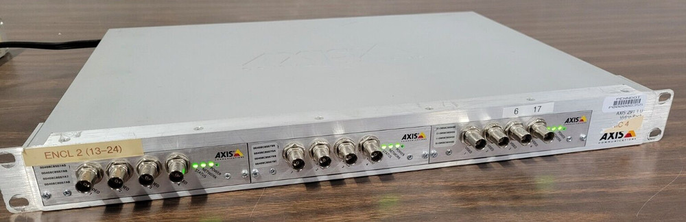 Axis 291 1U Server Rack High-Density Video Encoder Rack w/3 243Q 4 Ch blades